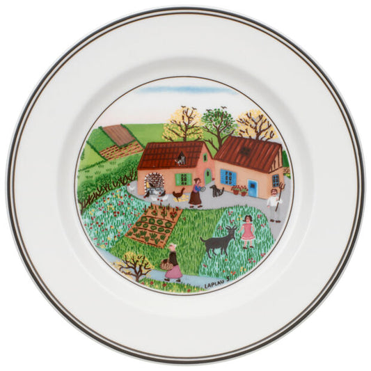 Design Naif - Piatto Antipasto/Dessert Family Farm (Set da 6)