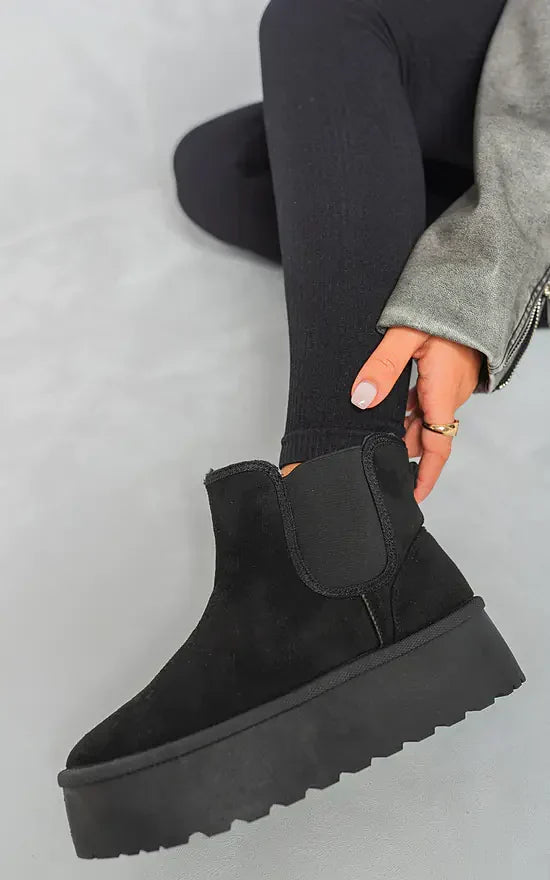 Non-Slip Thick Sole Plush Platform