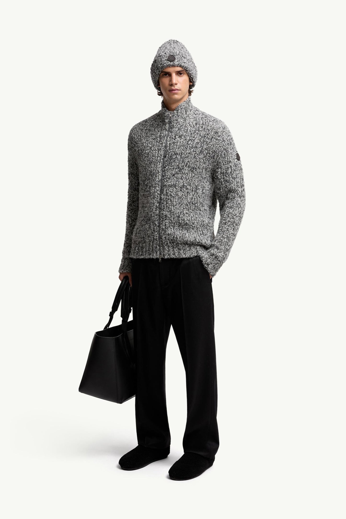 Wool & Alpaca Zip-Up Cardigan