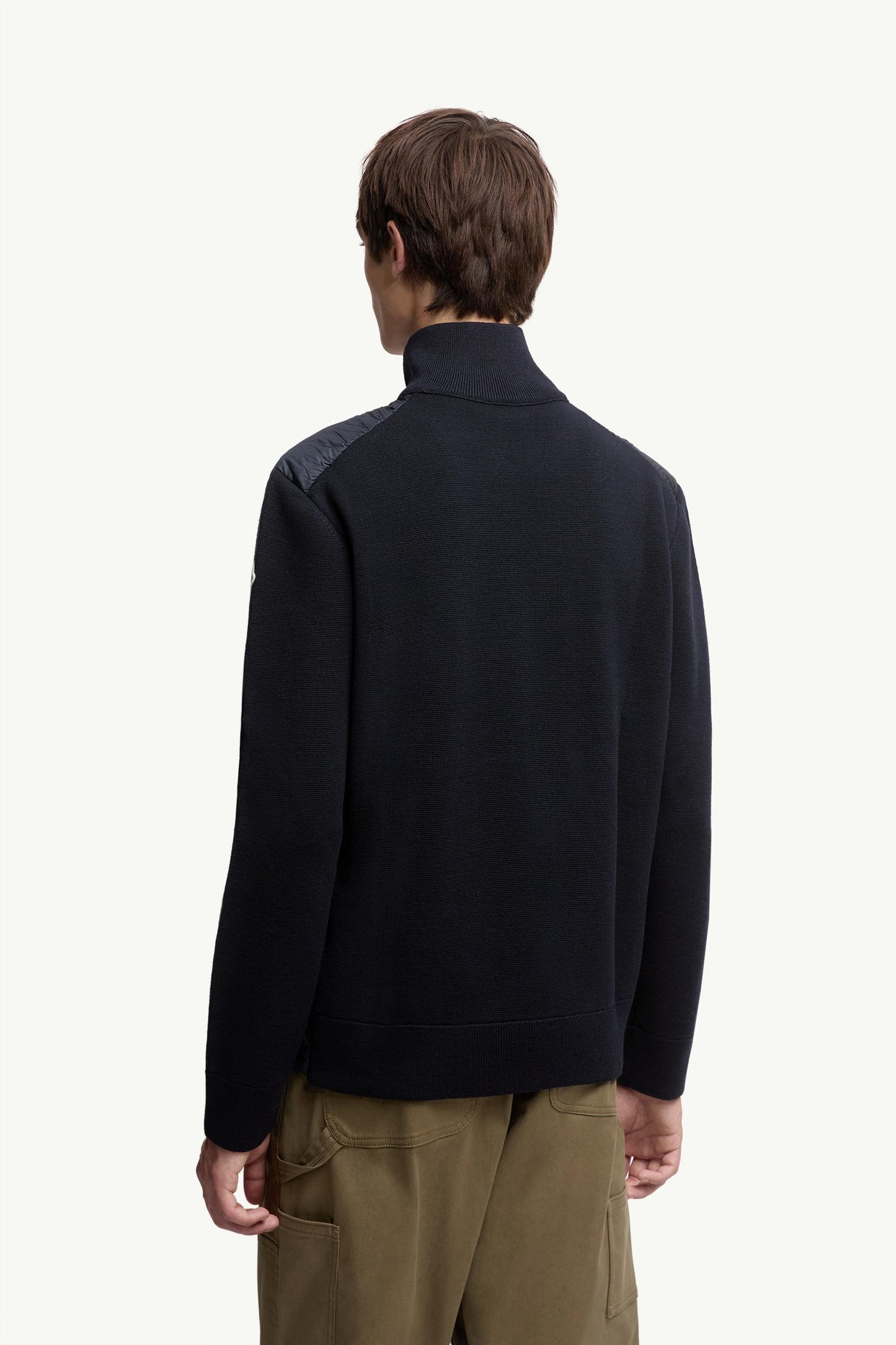 Padded Zip-Up Cardigan