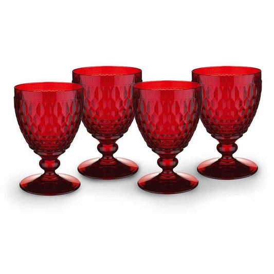 Boston Colorati - Calice - Rosso (Set da 4)
